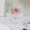 Tarjeta de Saludo Ramo de Bendiciones Día de San Valentín Día de la Madre Festival Universal Mejores Deseos Tarjeta Pequeña Floristería Repostería Venta al por Mayor