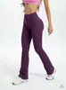 Calça Flare de Yoga Europeia e Americana Transfronteiriça Levanta Bumbum Fitness Esportiva Perna Larga Levemente Flare para Mulheres