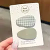 Flequillo de Lunares para Niñas Pinza Bb Estilo Coreano Dulce Versátil Pasador para Niñas Ovalado Color Caramelo Pinza Lateral para el Cabello Accesorio para el Cabello