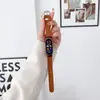 Adequado para Pulseira de Relógio Xiaomi Mi Band 11 Miband109876543 Caixa de Metal Pulseira de Relógio de Couro Lisa Fashion