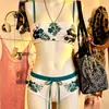 Maiô Tomara que Caia Floral Tropical com Base Preta, Cós Largo de Cor Contrastante e Calcinha Sem Alças, Maiô Duas Peças para Férias na Praia, Estilo Hot Girl