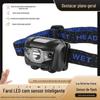 Lanterna de cabeça para sensoriamento remoto de luz forte, lâmpada de pesca LED super brilhante, lâmpada de mineiro recarregável, lâmpada de isca à prova d'água para pesca noturna, montada na cabeça