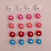 Pingente de Pelo Sintético de Visão Colorido 10mm Bola de Pelo Pingente para Pulseira Colar Brincos Corrente de Celular Decoração Pequenos Acessórios