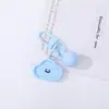 Cuentas de resina con cara sonriente de color caramelo, llavero con colgante de cuentas hecho a mano para DIY, decoración de accesorio de bolsa cultural y creativa, venta al por mayor