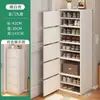 Armário de sapatos para apartamentos pequenos, armário estreito de armazenamento interno multicamadas para a entrada, sapateira de canto para a entrada
