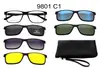 Colección de Gafas Magnéticas Kechi Tr90 de Uno a Cinco Multifuncionales Seis en Uno Gafas de Sol Polarizadas para Hombre y Mujer de Exportación Transfronteriza