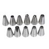 Boquilla para tubería de acero inoxidable 304 boquilla mediana para decorar galletas con crema exterior sin costuras moldes para hornear DIY utensilios para hornear