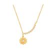 Collar de Pétalo de Margarita Electrochapado en Oro Real de 14 Quilates Diseño de Nicho Femenino Cadena para Clavícula Flor Colgante Elegante de Celebridad Cibernética