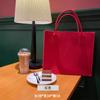 Bolsa de feltro personalizada bolsa para laptop bolsa de documentos armazenamento de presentes grande capacidade para compras ao ar livre lazer bolsa de ombro