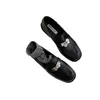 2026 Zapatos Pequeños de Cuero Estilo Británico Zapatos Planos para Mujer Primavera y Otoño Zapatos Pequeños de Cuero Estilo Francés Negro Versátil Slip-on Gamuza