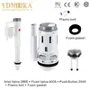 Kit de Cisterna para Inodoro de Alta Resistencia Anti Fugas MEIKA Cisterna de Inodoro Kit de Accesorios de Descarga de 3 Pulgadas para Inodoro Comercial y Residencial K4005B