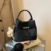 Bolso Sencillo Bolso Tote Pequeño para Mujer Estilo Nuevo Primavera 2026 Bolso Cubo para el Trabajo, Ocio, Moda, Bolso Cruzado de Hombro Único