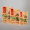 Saco de Papel Kraft Auto-Sustentável Auto-Selante Janela Fosca Saco de Embalagem para Alimentos Frutas Secas Chá Saco Auto-Selante de Papel Kraft Atacado
