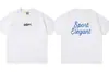 Gallery Dept Lavado y Desgastado Manga Corta Retro High Street Vintage Camiseta Suelta para Pareja Moderna