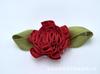 Rosas de Tela Hechas a Mano con Hojas, Ropa Infantil, Accesorios para el Cabello, Accesorios, Juguetes, Decoración, 2 Puntos Claveles