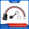 Cabo de alimentação tipo C fêmea à prova d'água personalizado 2 pinos conector de pressão direta fivela placa de bloqueio cabo de carregamento USB C