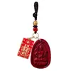 Pendente Pequeno Dourado Roxo Cinnabar de Alto Teor Areia Dourada Benmingfo Doze Signos Oito Deuses Guardiões Pendente Cinnabar Marca Dafang