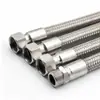 Manguera Corrugada de Acero Inoxidable 304 Vapor 46 puntos 1 pulgada Alta Temperatura Alta Presión Antiexplosión Metal Trenzado Industrial Alambre de Acero Manguera Flexible