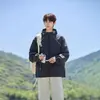 2025 Nova Roupa de Proteção Solar de Verão Masculina Marca da Moda UPF50 Série de Cores Macaron Tecida Casal