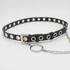 Europa y Estados Unidos nuevo cinturón de hip-hop con ojos de aire para mujer vestido colgante cadena cinturón decorativo cinturón de jeans para mujer Comercio exterior de mujeres