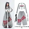 Atuendos de jazz de moda para niñas, ropa urbana hip-hop elegante, ropa de práctica fresca y chic, disfraces de jazz infantiles para modelaje, desfiles de moda y actuaciones