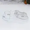 Caja Pequeña Transparente Nueva con Tapa de Forma Especial Caja de Almacenamiento a Prueba de Polvo para Joyería Uñas Dulces Medicamentos Caja de Plástico