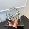 Nova Bolsa Transfronteiriça Shell Crescent de Acrílico com Padrão de Diamante 2026, Mini Bolsa para Festas, Clutch Colorido e Bolsa Pequena Transversal