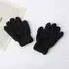 Guantes Cálidos de Coral Fleece para Ciclismo de Invierno para Exteriores, Cortavientos, Resistentes al Frío, Engrosados, Tejidos, Simples, Personalizados para Dedos