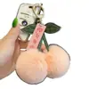 [No por Ti] Llavero Colgante de Peluche de Cereza Genuino para Estudiantes, Hombres y Mujeres, Colgante de Regalo para Bolsas de Pareja