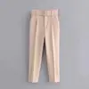 2021 estilo europeo y americano verano mujer nuevo al por mayor cinturón multicolor pantalones casuales 317