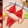 Lencería Sexy, Lujuria Pura, Sexy Entrega Abierta de Tres Puntos, No Necesidad de Quitar Bikini, Traje de Baño de Seducción Apasionada, Uniforme de Tentación Coqueta