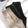 35-110kg Grasa mm Mujer Otoño e Invierno Nuevo Pantalones de Zanahoria Ajustados de Cintura Alta Pantalones Sueltos de Tobillo Estrecho Pantalones Harem Casuales para Mujer