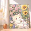 Gato Ragdoll Rosa Pintura Digital DIY Colorir à Mão Noite Estrelada de Van Gogh Gato Pintura Decorativa Acrílica Fabricante Atacado