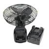 Mini ventilador eléctrico portátil de exterior de 8 pulgadas, ventilador de escritorio inalámbrico a batería, ventilador pequeño doméstico recargable inalámbrico