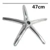 Accesorios para sillas giratorias elevables: base de cinco estrellas de acero, base de garra de plástico de nylon, base de disco, accesorios para taburete redondo
