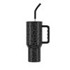 Especial transfronterizo para taza de coche con asa de 40 oz, aislamiento frío, gran capacidad, taza para hielo, tres generaciones, estampado de leopardo 5D, pedido mínimo
