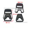 Hebilla de 15 mm Hebilla de Nailon Macho y Hembra Hebilla Universal para Equipaje Mochila Arnés para Mascotas Hebilla Resistente al Desgaste Reforzada Equipo para Exteriores