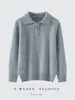 Nova coleção outono e inverno: Suéteres de cashmere engrossados para meninos e meninas, com design de meio zíper, gola polo e estilo pullover, perfeitos como camada base
