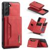 M2 para Samsung S21 FE Funda Magnética Plegable Triple para Tarjetas S21 FE Funda de Cuero Dividido 2 en 1