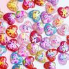 Polvo de oro versión coreana de accesorios de resina de amor de cinco estrellas para niños anillo de niña de bebé horquilla accesorios para cuerda de pelo venta al por mayor