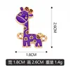 Jirafa de Dibujos Animados Doble Colgante DIY Collar Pulsera Dijes Joyería Venta Directa de Fábrica, Disponible para Lotes Mixtos Ventas Transfronterizas
