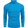 Suéter de Rayas Texturizadas para Hombre de Amazon, Tejido Cálido y Transpirable para Otoño e Invierno, Suéter de Cuello Alto Casual de Negocios