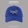 Gorra de béisbol con lazo de perla para mujer, estilo coreano, suave, con protección solar para exteriores, ideal para estudiantes.