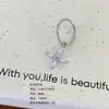Pendientes de Aro Lisos de Acero de Titanio 316L con Diseño de Colgante de Cruz de Circonita de Moda Personalizada y Gota de Agua, Pendientes de Titanio para Perforación