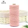 Cuerda de Hilo de Algodón de Colores para Manualidades DIY, Tejido de Estructura para Trepar Gatos, Decoración con Cuerda de Algodón, 2mm 100