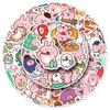 52 Kana Hera Desenhos Animados Adesivos Bonito Coelho Rosa Expressão Saco Decorativo Copo de Água Celular Shell Mão Conta Adesivos