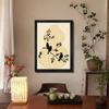 Nueva Pintura Decorativa para Sala de Estar Estilo Chino, Estilo Mid-Century para Restaurante, Pintura Colgante de Buen Augurio, Mural de Calabaza Fulu para Estudio, Pintura de Escritorio