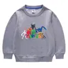 Suéter de cuello redondo de manga larga para niños y niñas, ropa de estilo coreano con dibujos animados de primavera y otoño de 2023, de algodón, para bebés, pequeños y medianos.