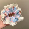 Scrunchie Estilo Coreano Zhao Lusi High-End Estético Ins Estilo Universitário Prendedor de Cabelo Estilo Doce Faixa de Cabelo Feminina