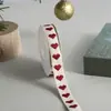 Fita colorida em formato de coração para embalagem de caixa de presente de bolo, fita para buquê, fita decorativa para bainhas de calça, roupas, cordões de chapéu, cadarços de sapato e acessórios